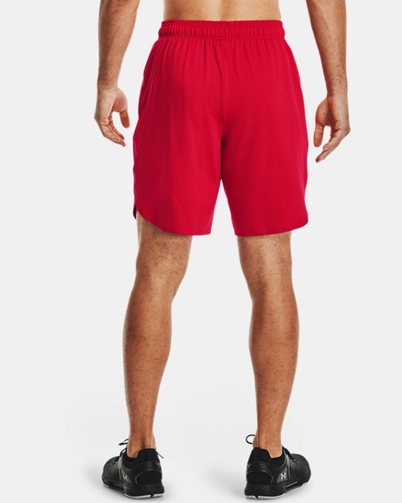 Men's UA Training Stretch Shorts in Red image number 1